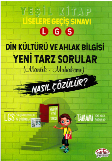 Editör Yayınları 8.SINIF LGS DİN MANTIK MUHAKEME SORU (YEŞİL)