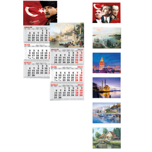 Keskin Color 2021 Denizci Takvimi Spiralli Bayrak