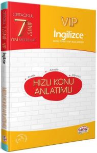 Editör Yayınları 7.SINIF VIP İNGİLİZCE KONU HIZLI ANLATIM