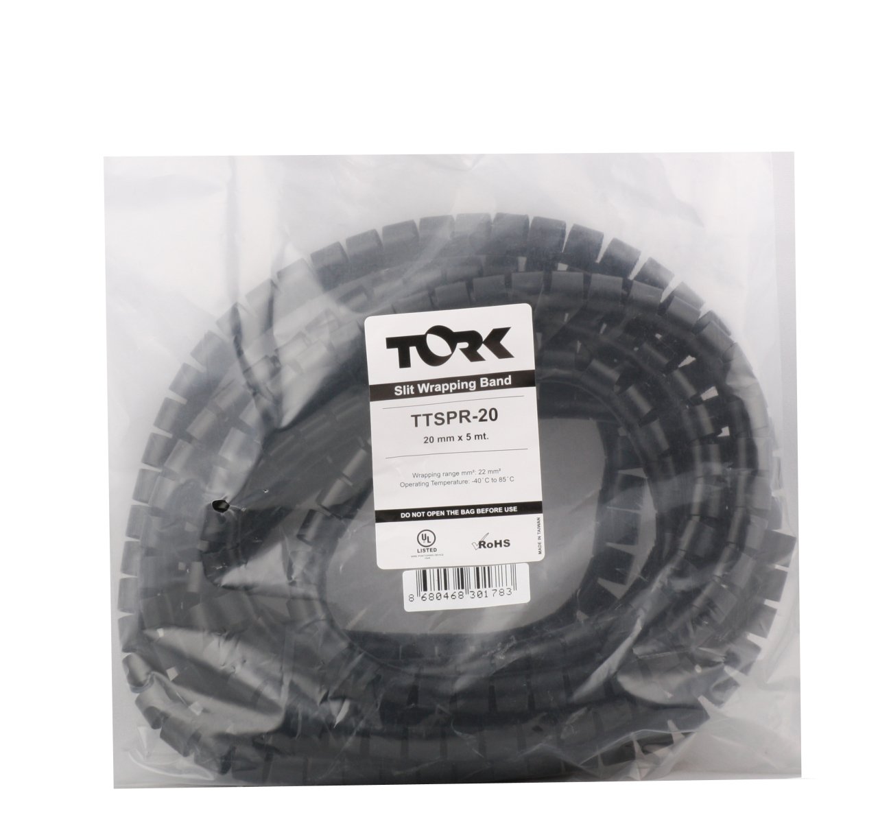 Tork Kablo Toplayıcı Spiral Plastik 20 mm 5 m