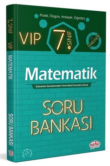 Editör Yayınları 7.SINIF VIP MATEMATİK SORU BANKASI