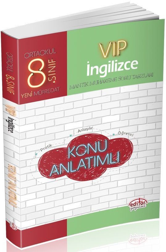 Editör Yayınları 8. Sınıf Vip İngilizce Konu Anlatımlı