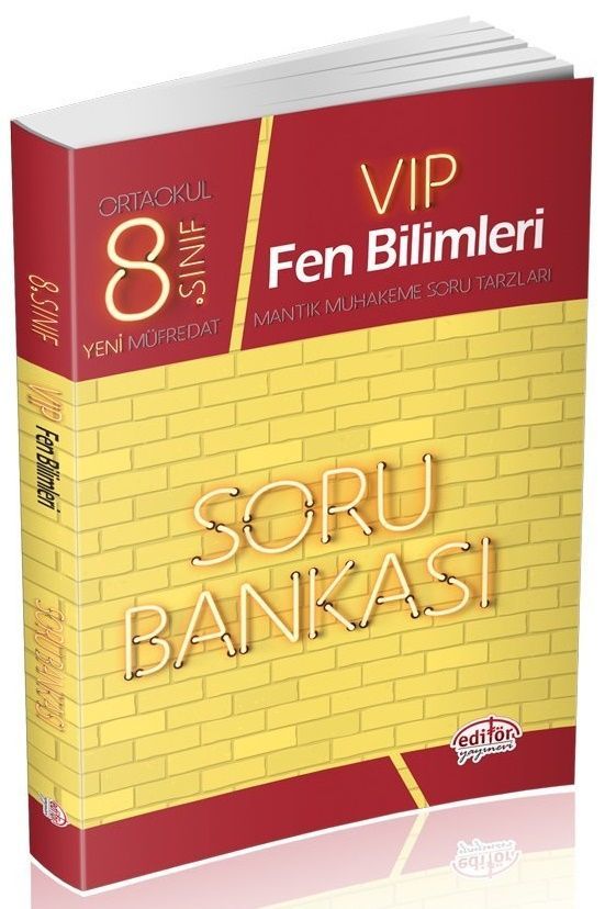 Editör Yayınları 8. Sınıf Vip Fen Bilimleri Soru Bankası