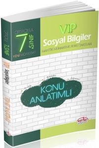 Editör Yayınları 7. Sınıf Vip Sosyal Bilgiler Konu Anlatımlı