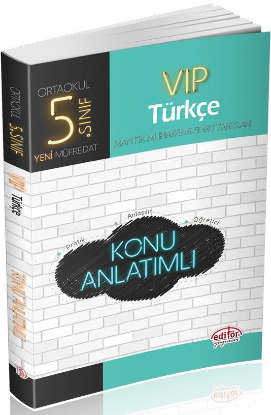 Editör Yayınları 5. Sınıf Vip Türkçe Konu Anlatımlı