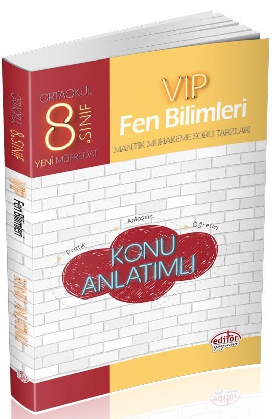 Editör Yayınları 8. Sınıf Vip Fen Bilimleri Konu Anlatımlı