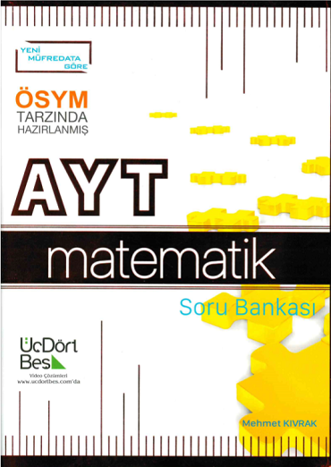 Üç Dört Beş 2024 AYT Matematik Soru Bankası