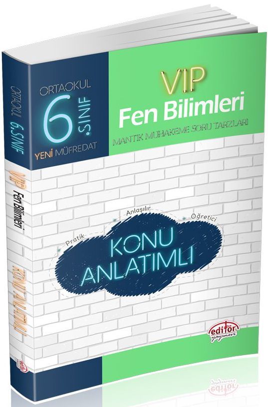 Editör Yayınları 6. Sınıf Vip Fen Bilimleri Konu Anlatımlı
