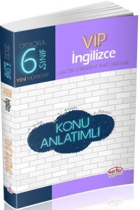 Editör Yayınları 6. Sınıf Vip İngilizce Konu Anlatımlı