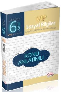 Editör Yayınları 6. Sınıf Vip Sosyal Bilgiler Konu Anlatımlı