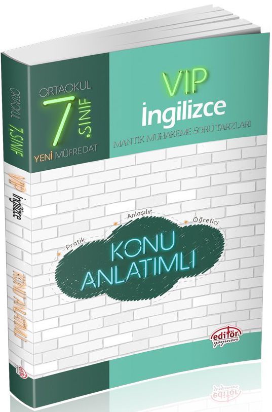 Editör Yayınları 7. Sınıf Vip İngilizce Konu Anlatımlı