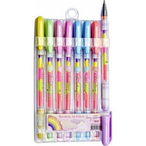 Taros Rainbow Gökkuşağı Jel Kalem Seti 8'li