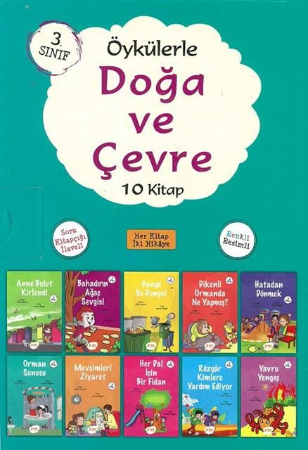 ÖYKÜLERLE DOĞA VE ÇEVRE (10 KİTAP) 3,SINIF