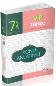 Editör Yayınları 7. Sınıf Vip Türkçe Konu Anlatımlı