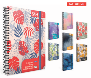Gıpta Safe Notes Noktalı Defter Sert Kapak Spiralli 17x24 120 yp.