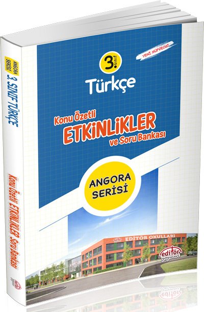 Editör Yayınları 3. Sınıf Angora Serisi Türkçe Konu Özetli Etkinlikler ve Soru Bankası