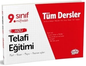 Editör Yayınları 9. Sınıf Tüm Dersler Hızlı Telafi Eğitimi