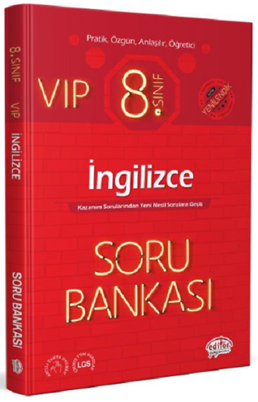 Editör Yayınları 8.SINIF VİP LGS İNGİLİZCE SORU