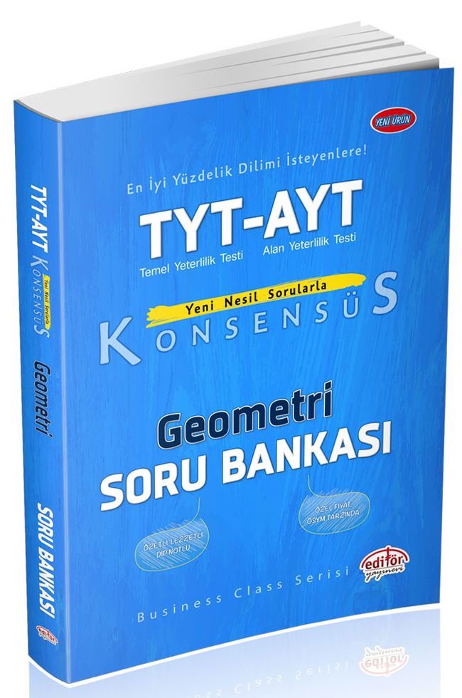 Editör Yayınları TYT AYT Geometri Konsensüs Soru Bankası