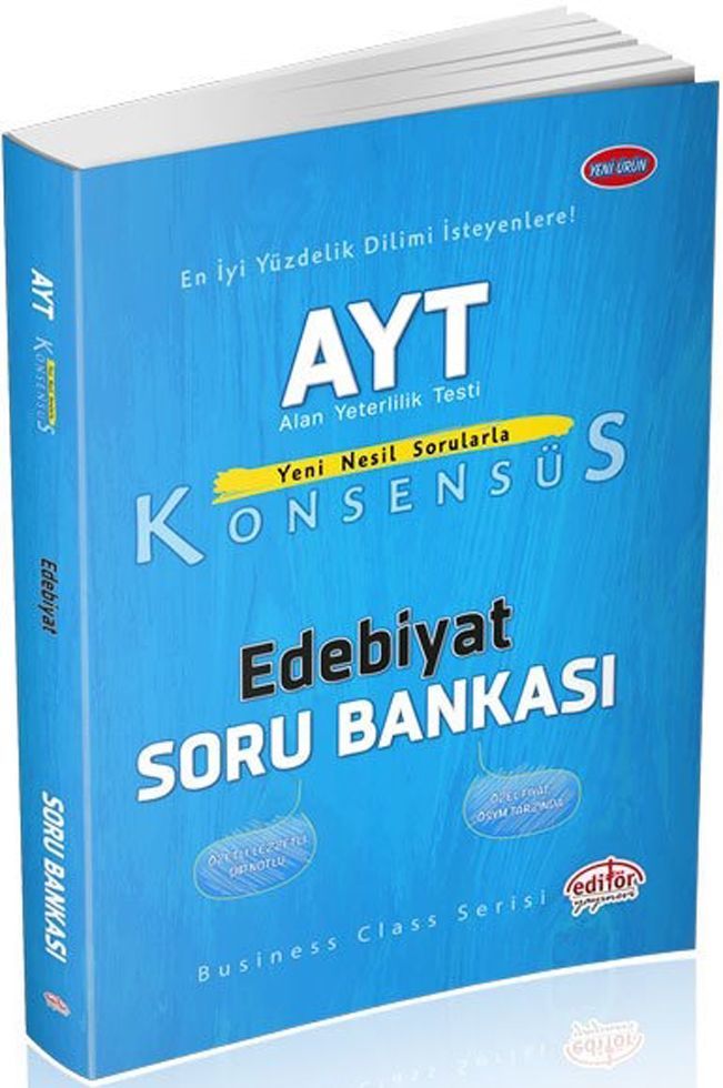 Editör Yayınları AYT Edebiyat Konsensüs Soru Bankası