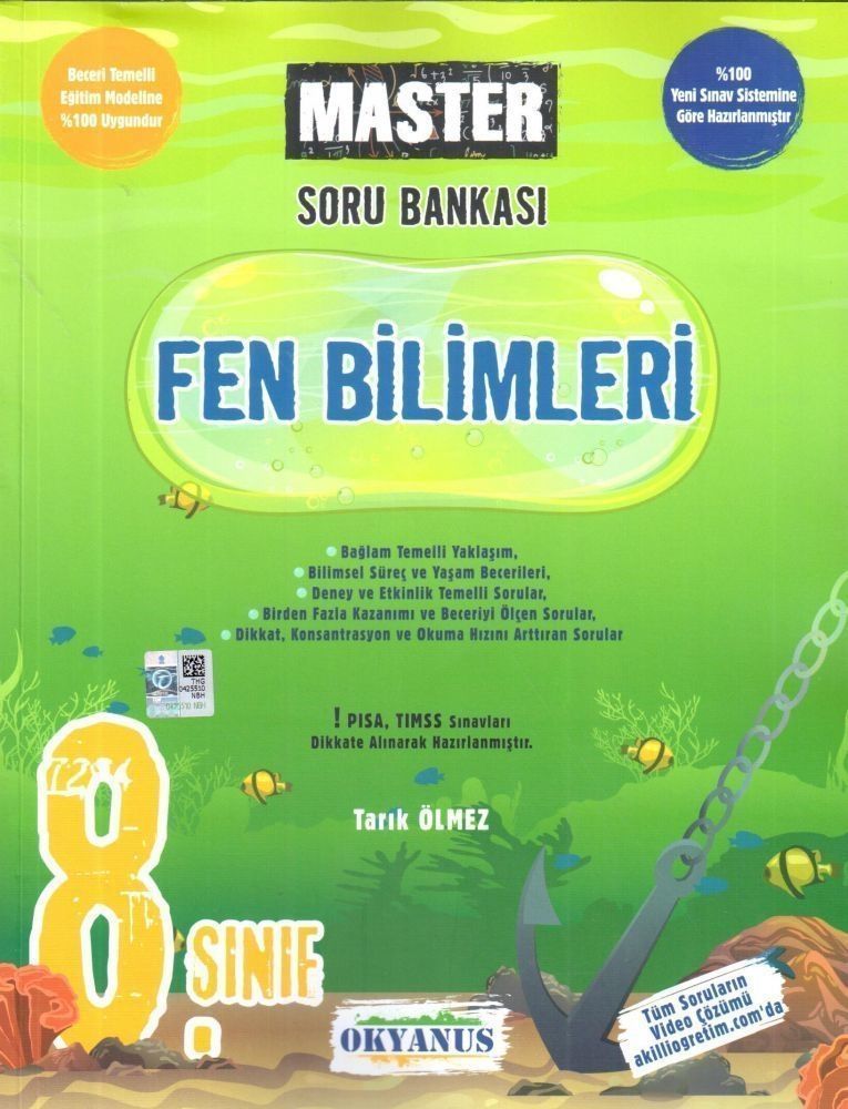 8.Sınıf Fen Bilimleri Master Soru Bankası Okyanus Yayınları 