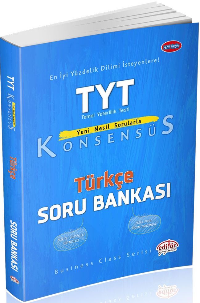 Editör Yayınları TYT Türkçe Konsensüs Soru Bankası