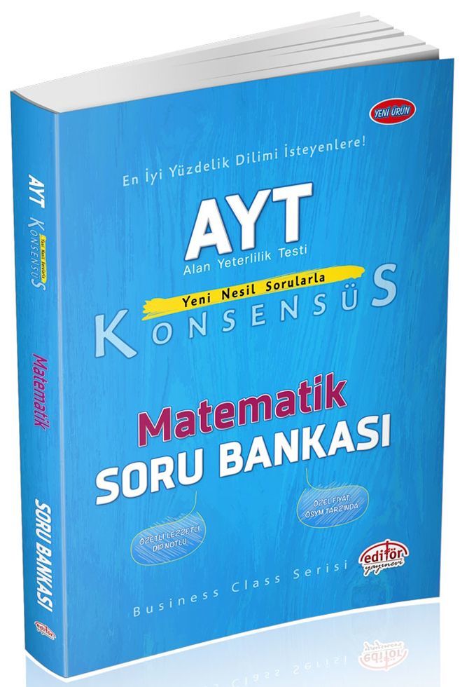 Editör Yayınları AYT Matematik Konsensüs Soru Bankası