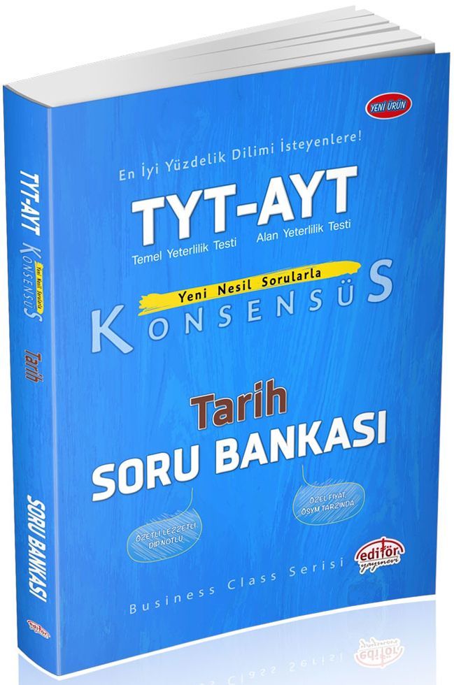Editör Yayınları TYT AYT Tarih Konsensüs Soru Bankası