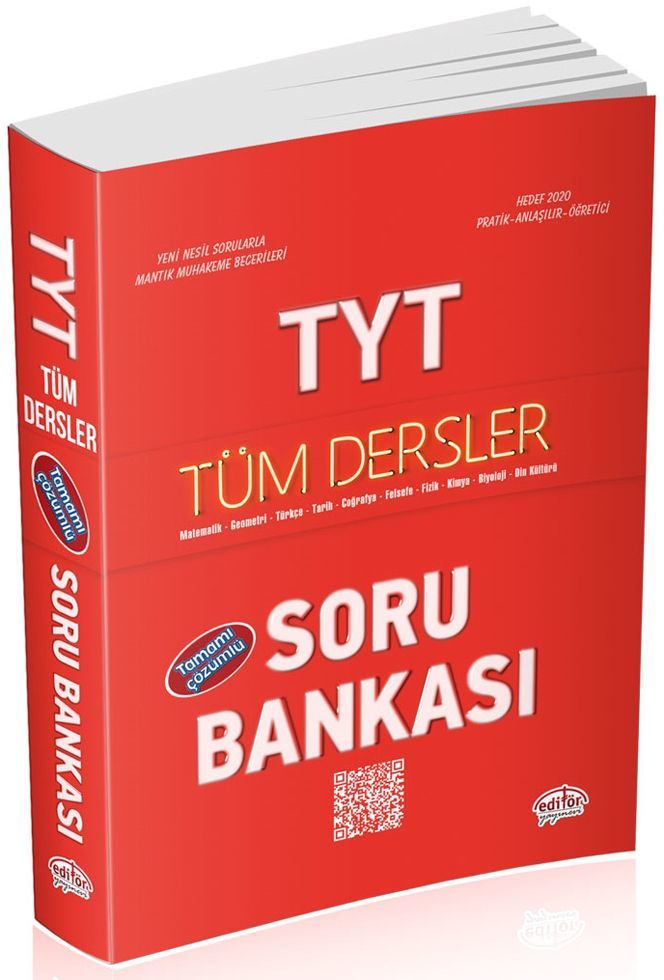 Editör Yayınları TYT Tüm Dersler Çözümlü Soru Bankası