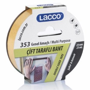 Lacco Çift Taraflı Bant 24 mm x 25 m