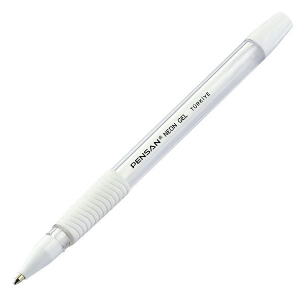 Pensan Neon Jel Beyaz Tükenmez Kalem 1.0 mm
