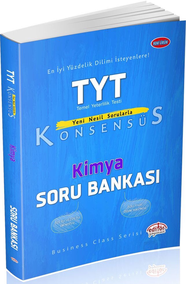 Editör Yayınları TYT Kimya Konsensüs Soru Bankası