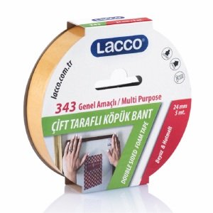 Lacco Çift Taraflı Köpük Bant 24 mm x 5 m