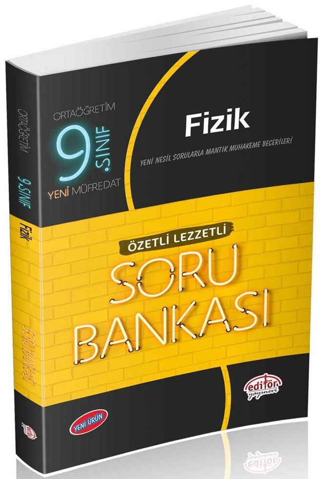 Editör Yayınları 9. Sınıf Fizik Özetli Lezzetli Soru Bankası