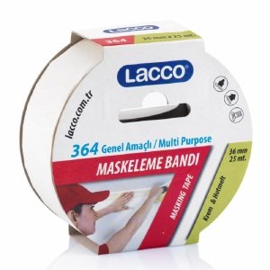 Lacco Maskeleme Bandı Kağıt Bant 36 mm x 25 m