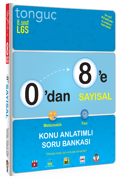 Tonguç 0'dan 8'e Sayısal Konu Anlatımlı Soru Bankası