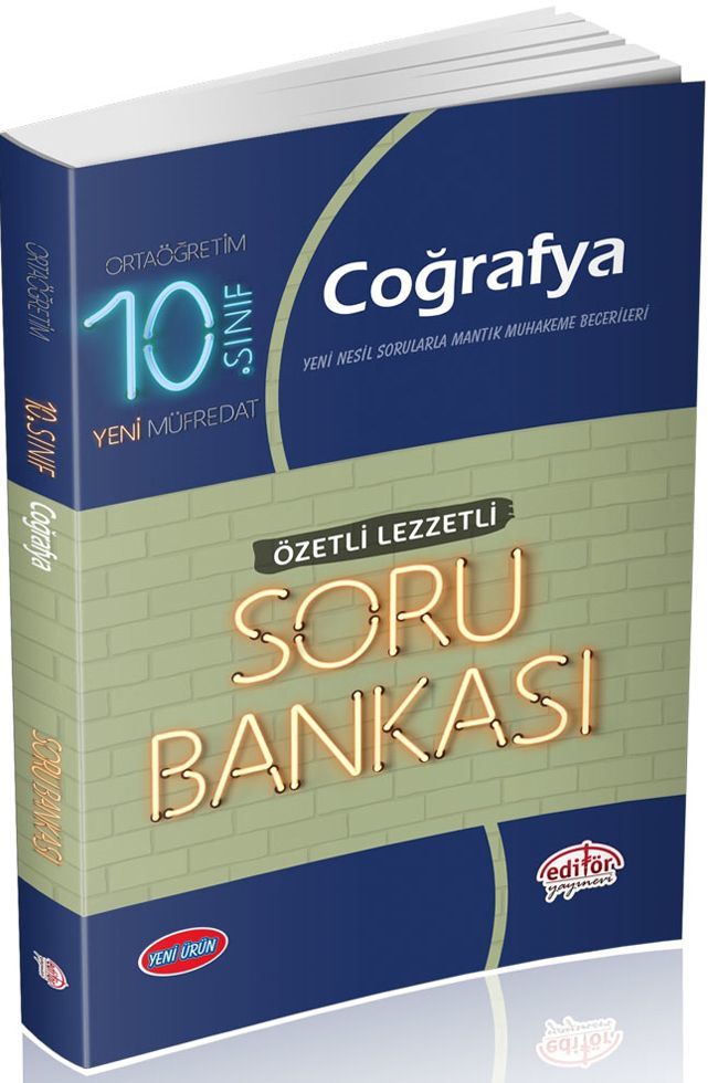Editör Yayınları 10. Sınıf Coğrafya Özetli Lezzetli Soru Bankası