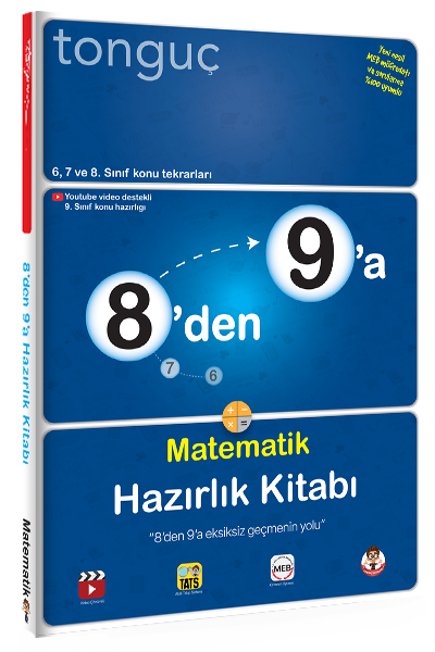 Tonguç 8'den 9'a Matematik Hazırlık Kitabı