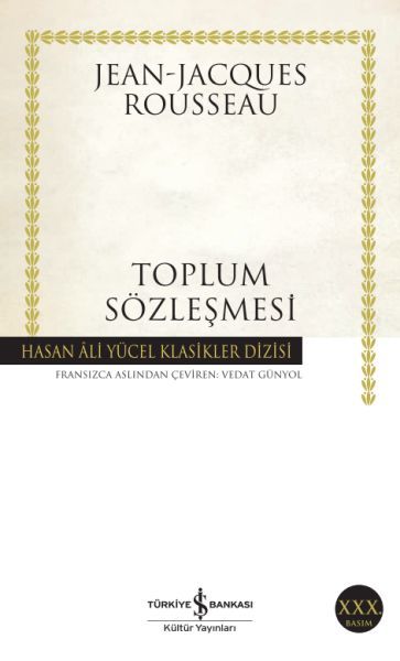 İş Bankası Kültür Yayınları Toplum Sözleşmesi Hasan Ali Yücel Klasikleri