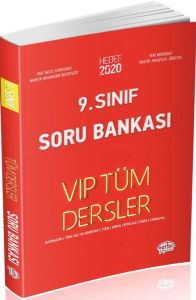 Editör Yayınları 9. Sınıf Tüm Dersler VIP Soru Bankası Kırmızı Kitap