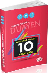 Editör Yayınları TYT Duayen Tamamı Çözümlü Fasiküllü 10 Deneme Sınavı