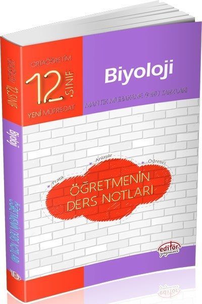 Editör Yayınları 12. Sınıf Biyoloji Öğretmenin Ders Notları