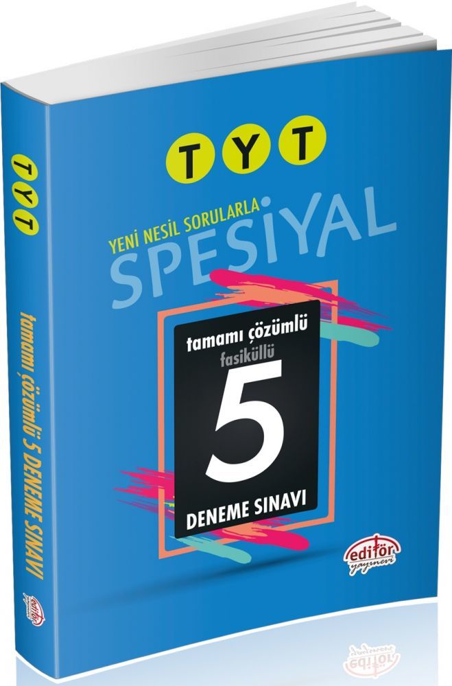 Editör Yayınları TYT Spesiyal 5 li Deneme Sınavı