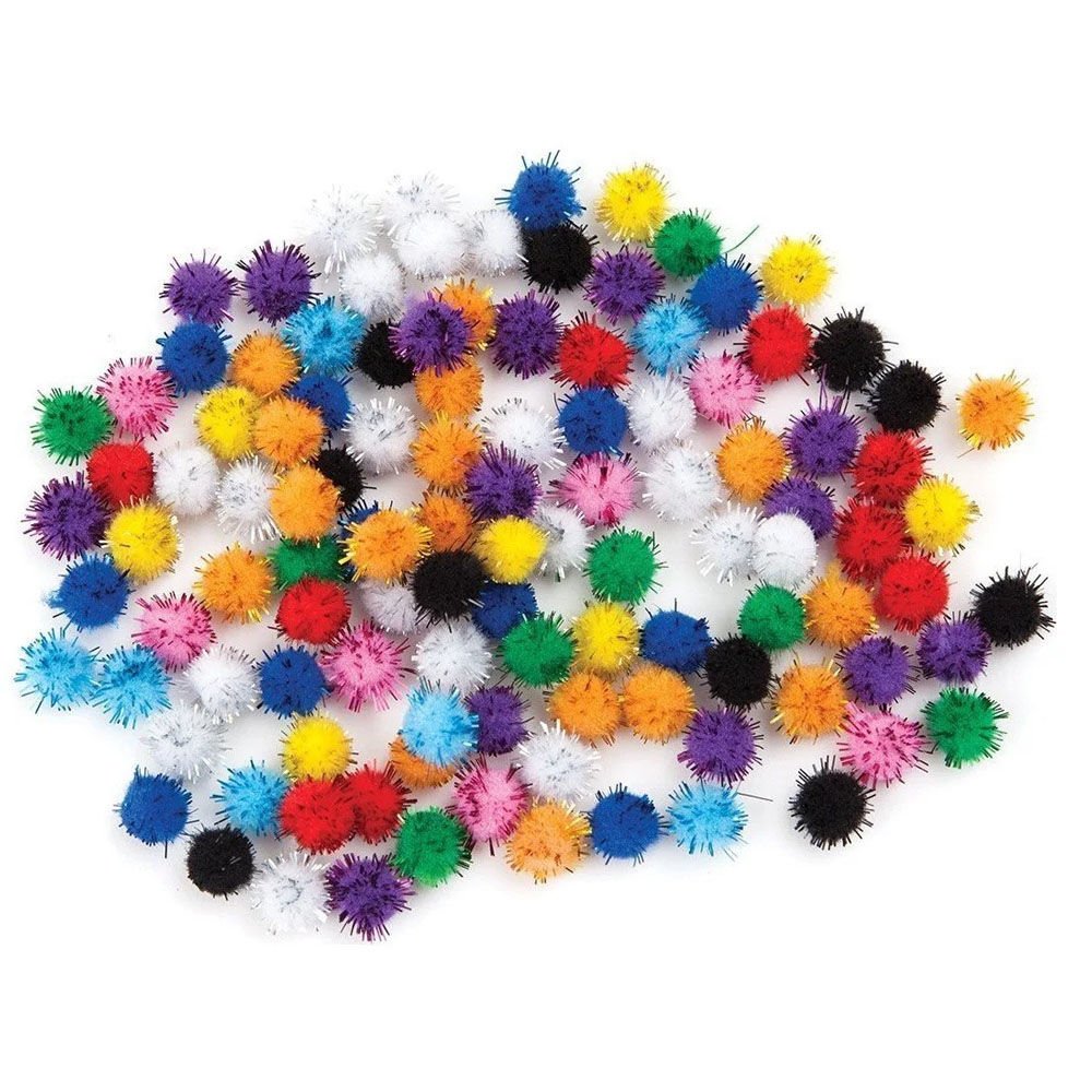 Puti Pon Pon Metalik 10 MM 100 Adet