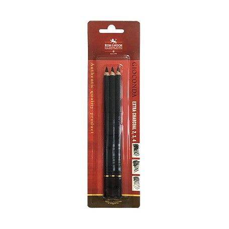 Koh-I Noor Siyah Charcoal Pencils 3 Pcs