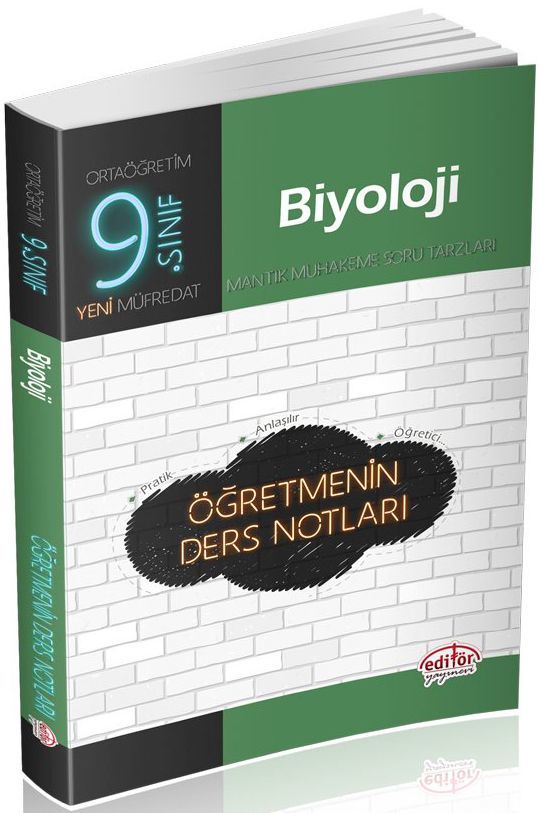 Editör Yayınları 9. Sınıf Biyoloji Öğretmenin Ders Notları