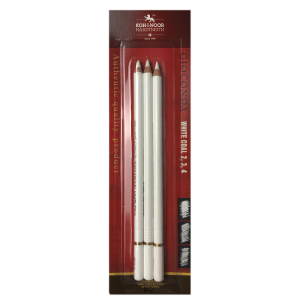 Koh-I Noor White Coal Pencil 3 Pcs