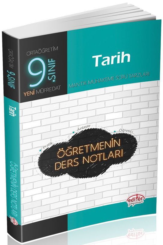 Editör Yayınları 9. Sınıf Tarih Öğretmenin Ders Notları