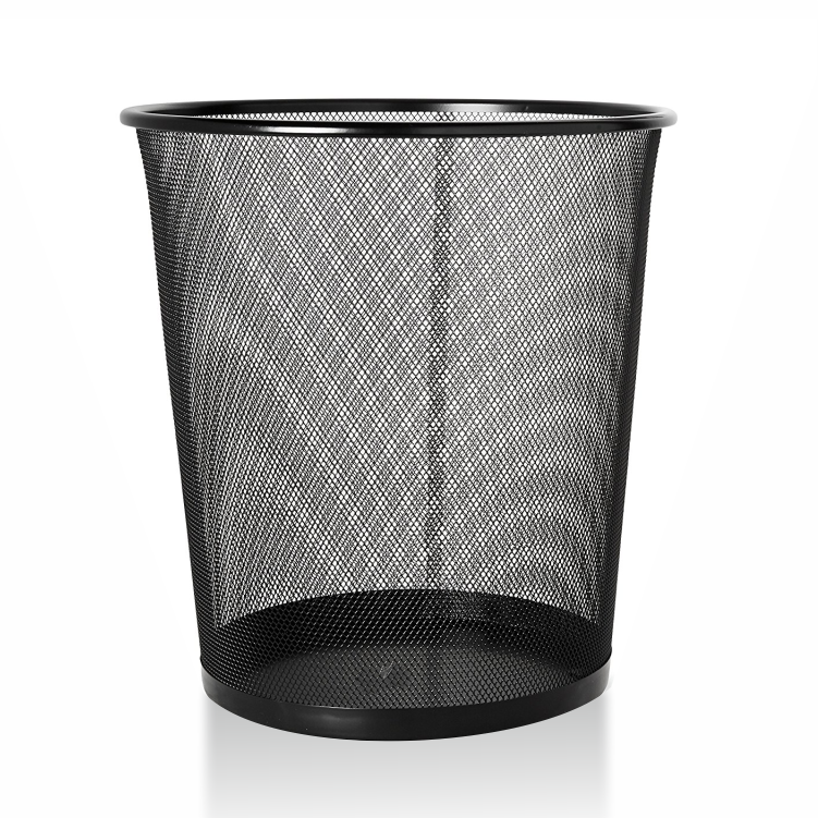 Lacco Metal File Çöp Kovası 10 lt. Siyah