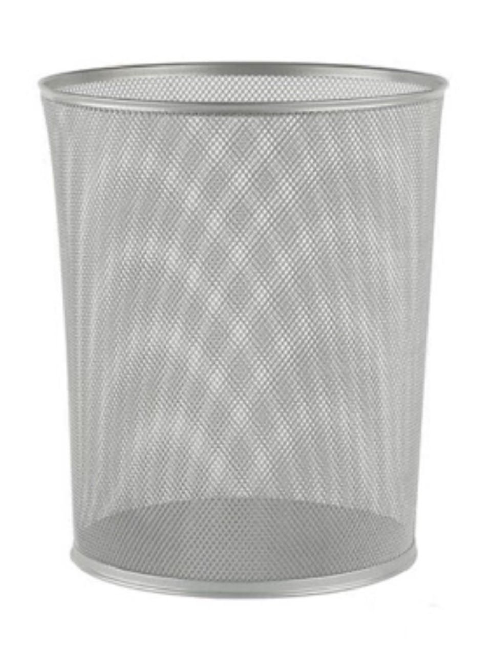 Lacco Metal File Çöp Kovası 10 lt. Gümüş